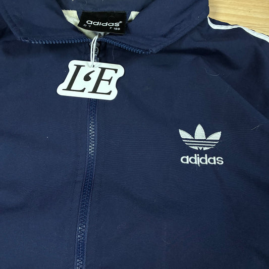Adidas nylon vintage tracksuit jacket back view