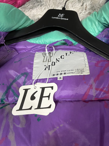 Vintage Moncler Grenoble teal puffer additional view
