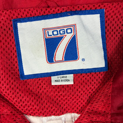 Mens Vintage 90s Chicago Bulls 7Logo NBA Basketball Jacket Size L