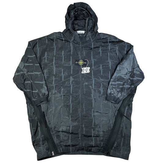Mens Stone Island  Check Jacquard on Nylon Metal Rain Poncho Size M Jacket