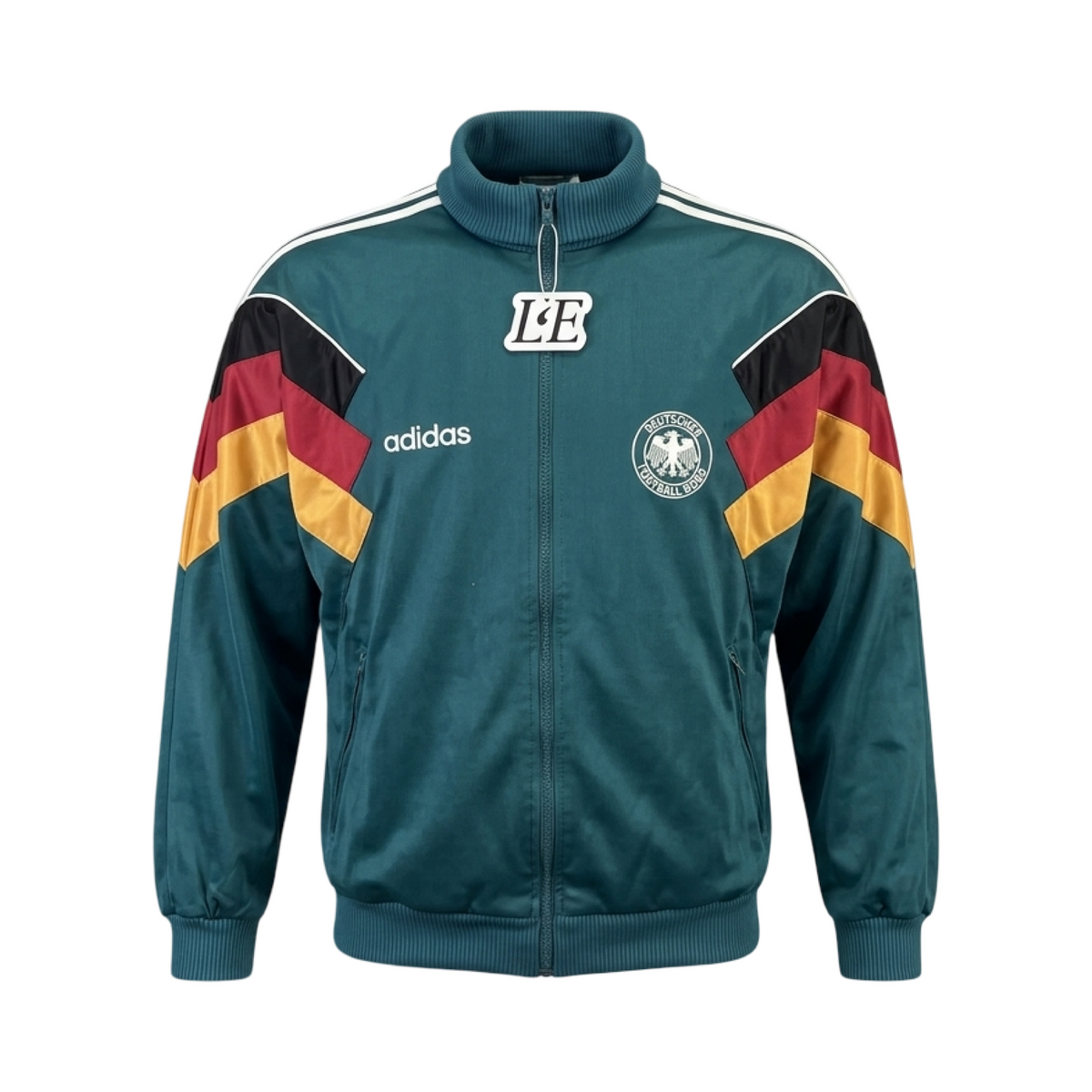 Vintage Adidas Germany Euro 1996 track jacket — front view