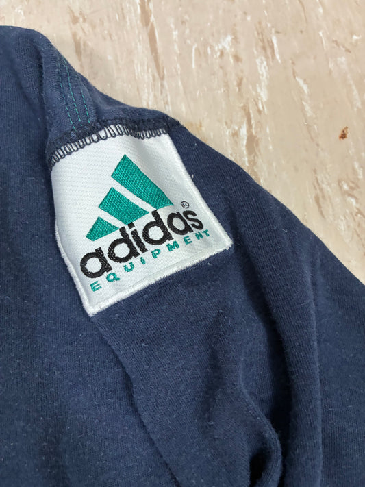Vintage Men’s 90s  Adidas Equipment Blue Sweatshirt Size M