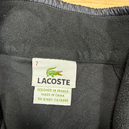 Mens Vintage Lacoste 1/4 Zip Sweatshirt Black Size M