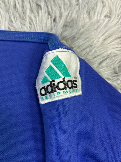 Vintage Men’s 90s  Adidas Equipment Blue Sweatshirt Size  M