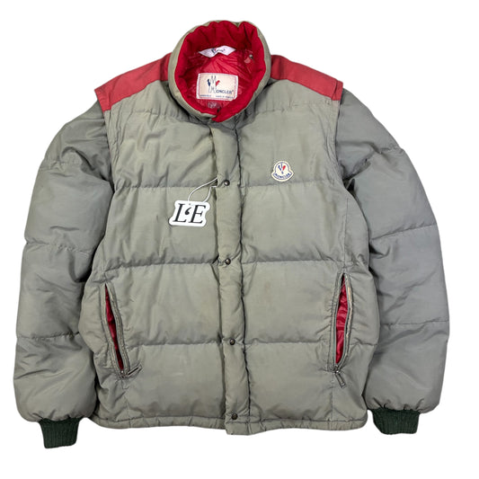 Vintage Moncler Grenoble 80er Daunenjacke Größe S