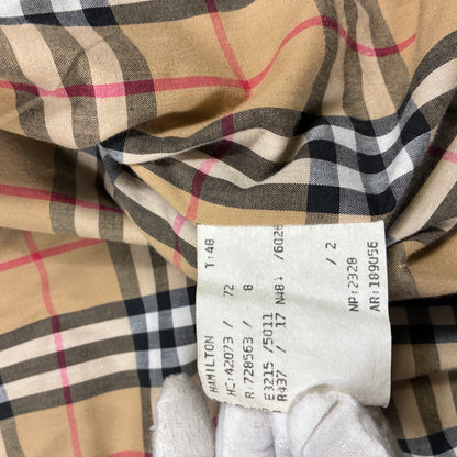 Mens Vintage 90s Burberrys England Harrington Jacket Nova Checked Size S- M