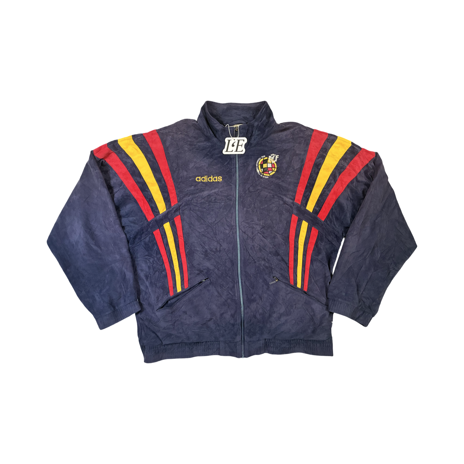 Vintage Adidas Spain Euro 1996 Velvet Jacket Size M