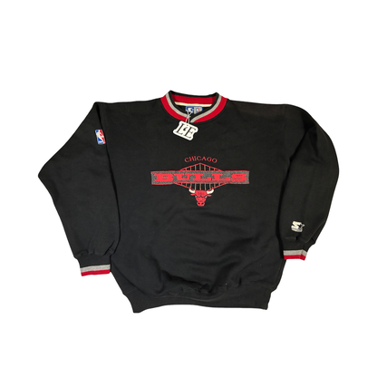 Vintage Mens Starter Chicago Bulls  Big Logo Sweatshirt Size M