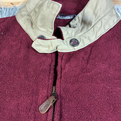 Polo Ralph Lauren 90s fleece collar close-up