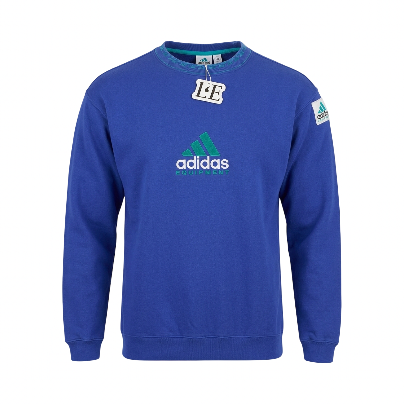 Vintage Men’s 90s  Adidas Equipment Blue Sweatshirt Size  M