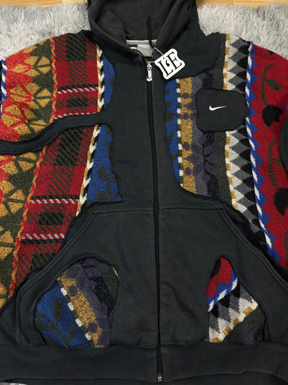 UPCYCLED Nike x COOGI Vintage Zip Hoodie Size M-L