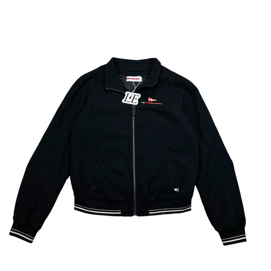 Herren Vintage Prada Luna Rossa Wolljacke Schwarz Größe S-M
