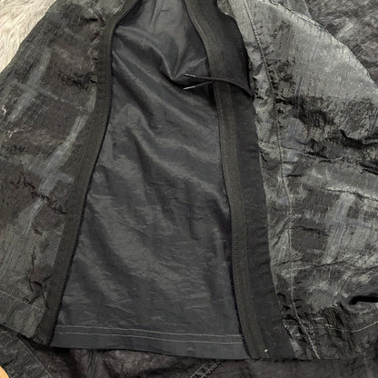 Mens Stone Island  Check Jacquard on Nylon Metal Rain Poncho Size M Jacket