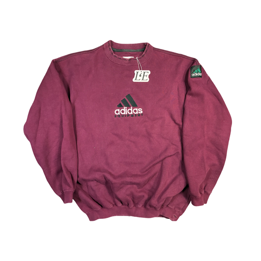 Vintage Men’s 90s  Adidas Equipment Red Sweatshirt Size  S-M