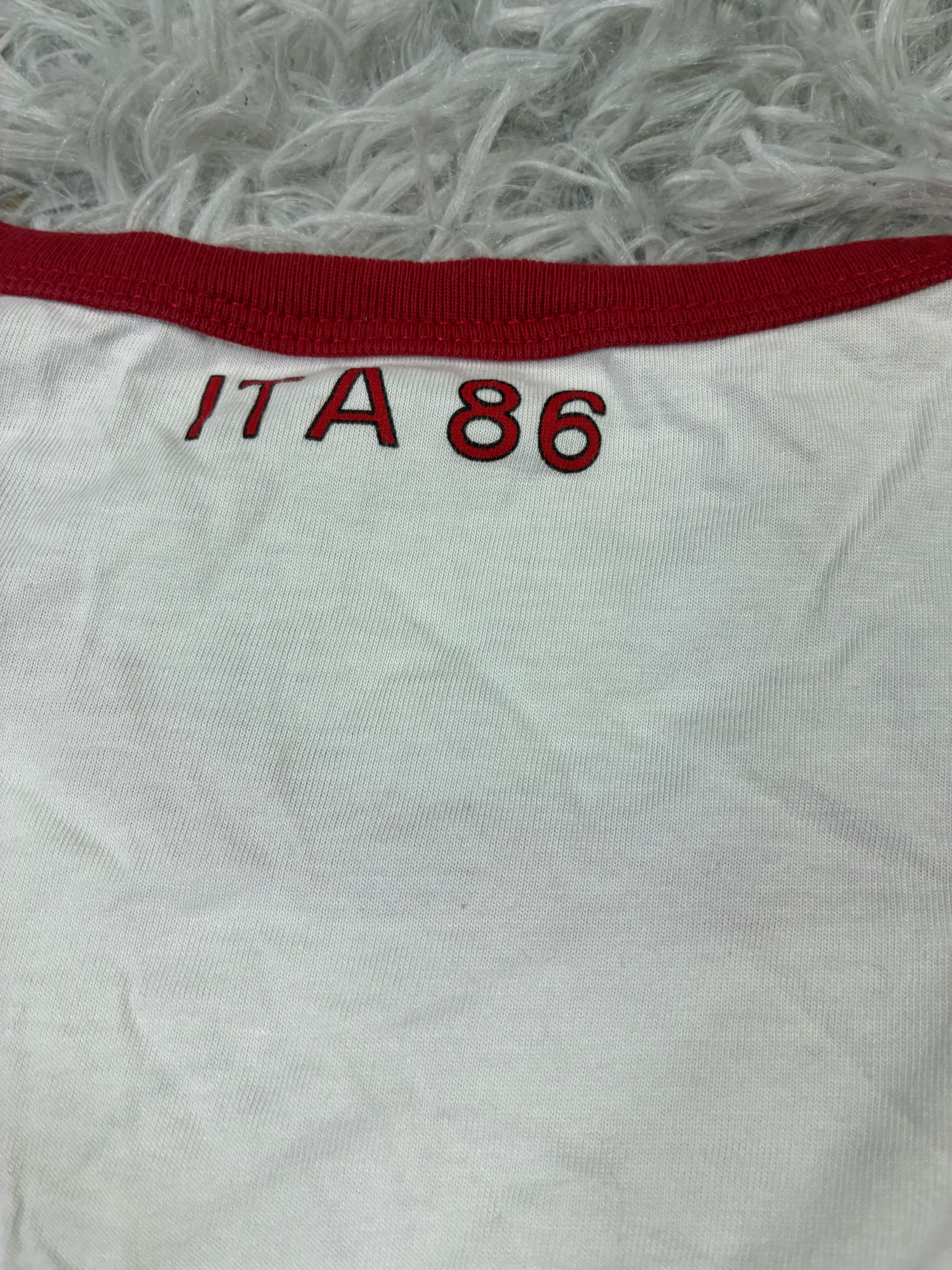 Womens  Prada Luna Rossa Flag ITA 86 T-Shirt Size S