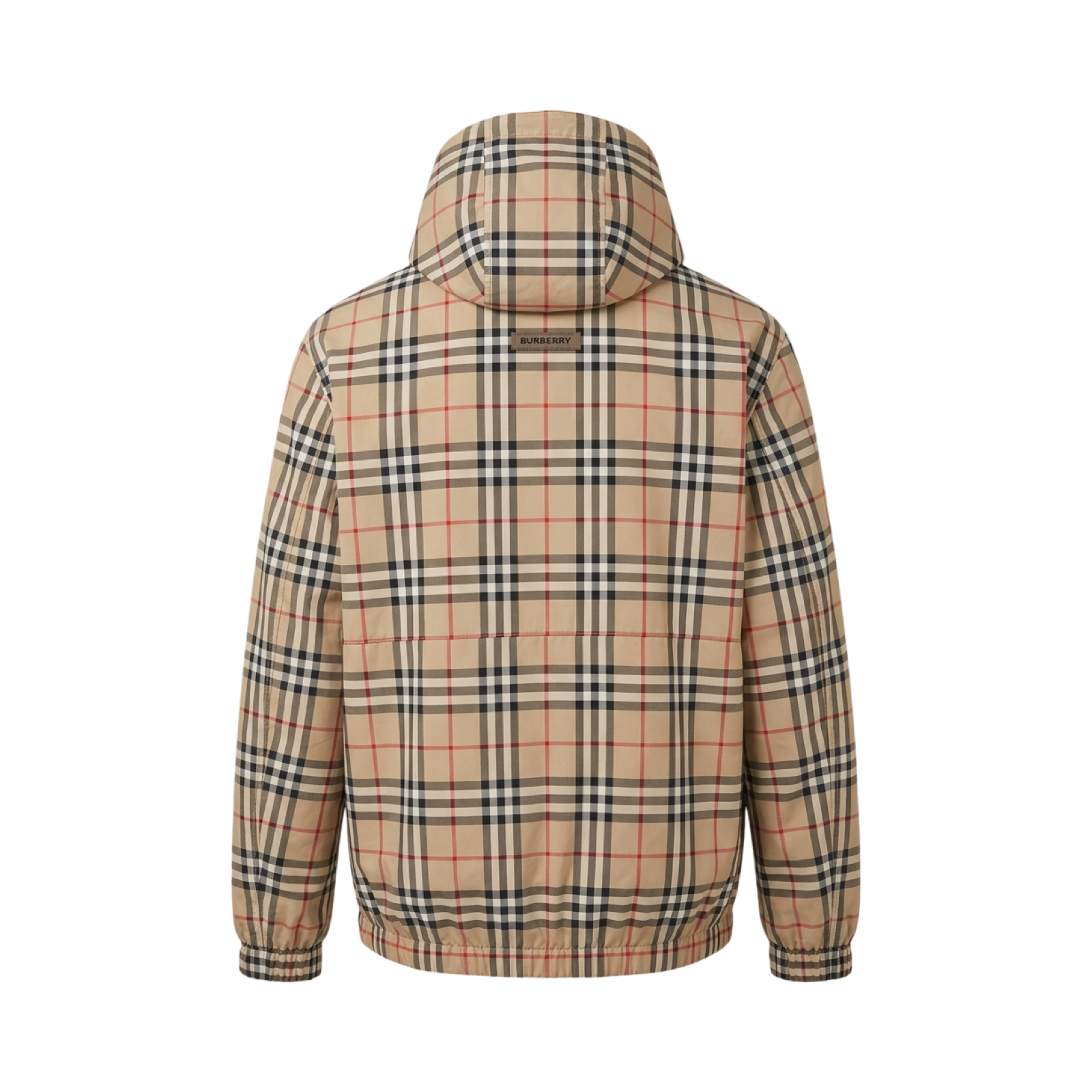 Mens Burberry Nova Check Full Zip Lightweight Packable Jacket Size L