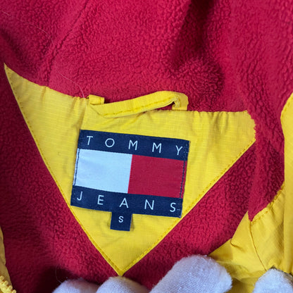 Womens  Vintage 90s Tommy Hilfiger Fleece Windbreak Jacket Size S-M