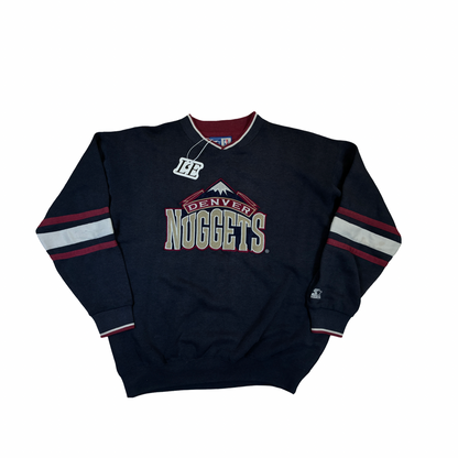 Vintage Mens Starter Denver Nuggets Big Logo Sweatshirt Size M