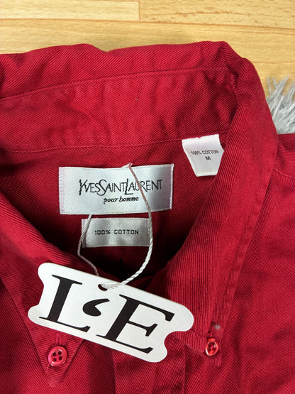 Mens Luxury Yves Saint Laurent Cotton Shirt  Size M