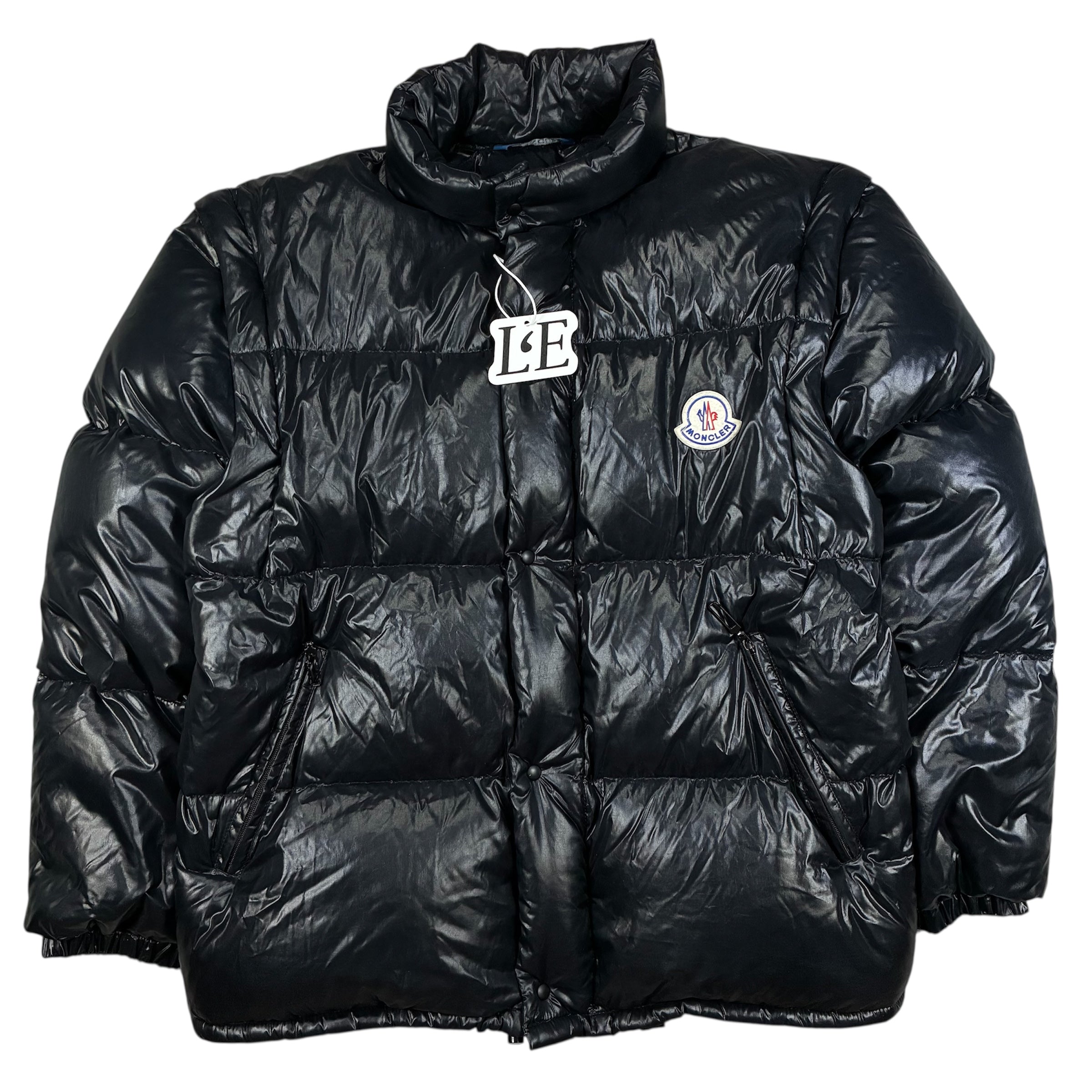 Mens Vintage Moncler Grenoble 80s  Black Puffer Jacket Size S