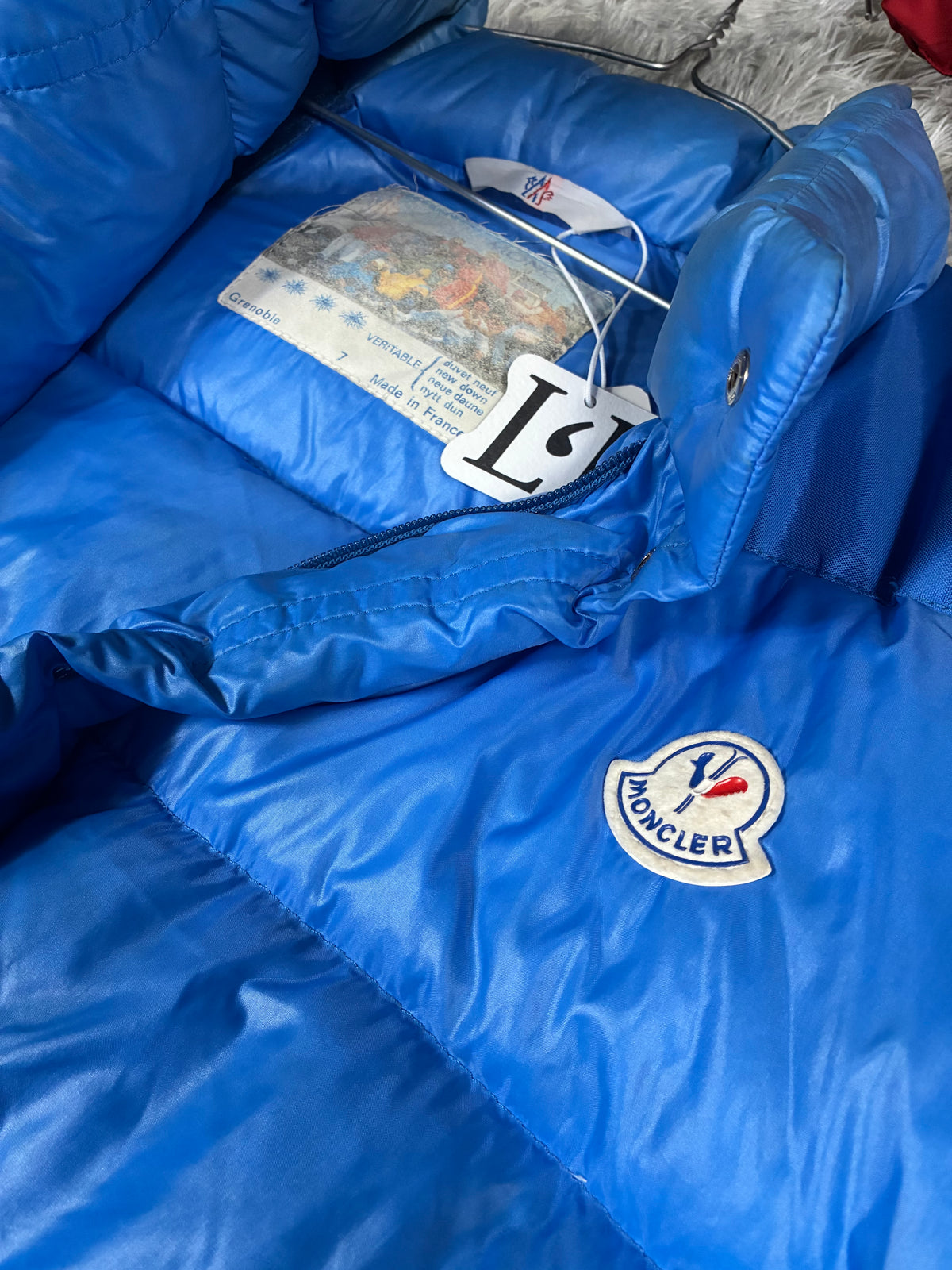 Moncler Grenoble blue puffer additional view