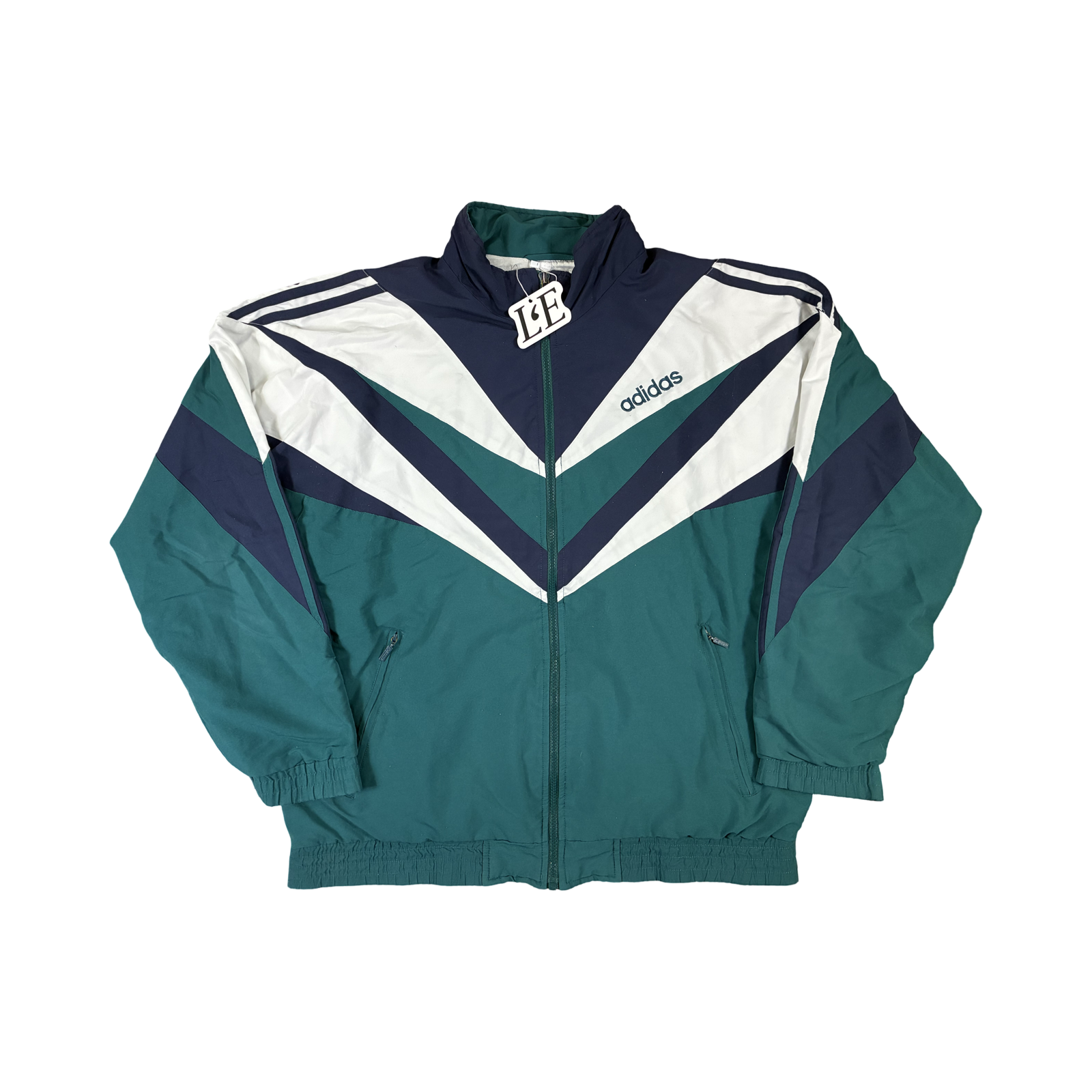 Mens Adidas Nylon Vintage 90s Tracksuit Set Size M-L