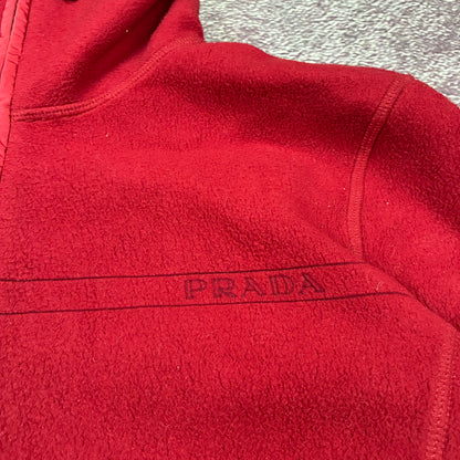 Prada Sport red tab logo detail