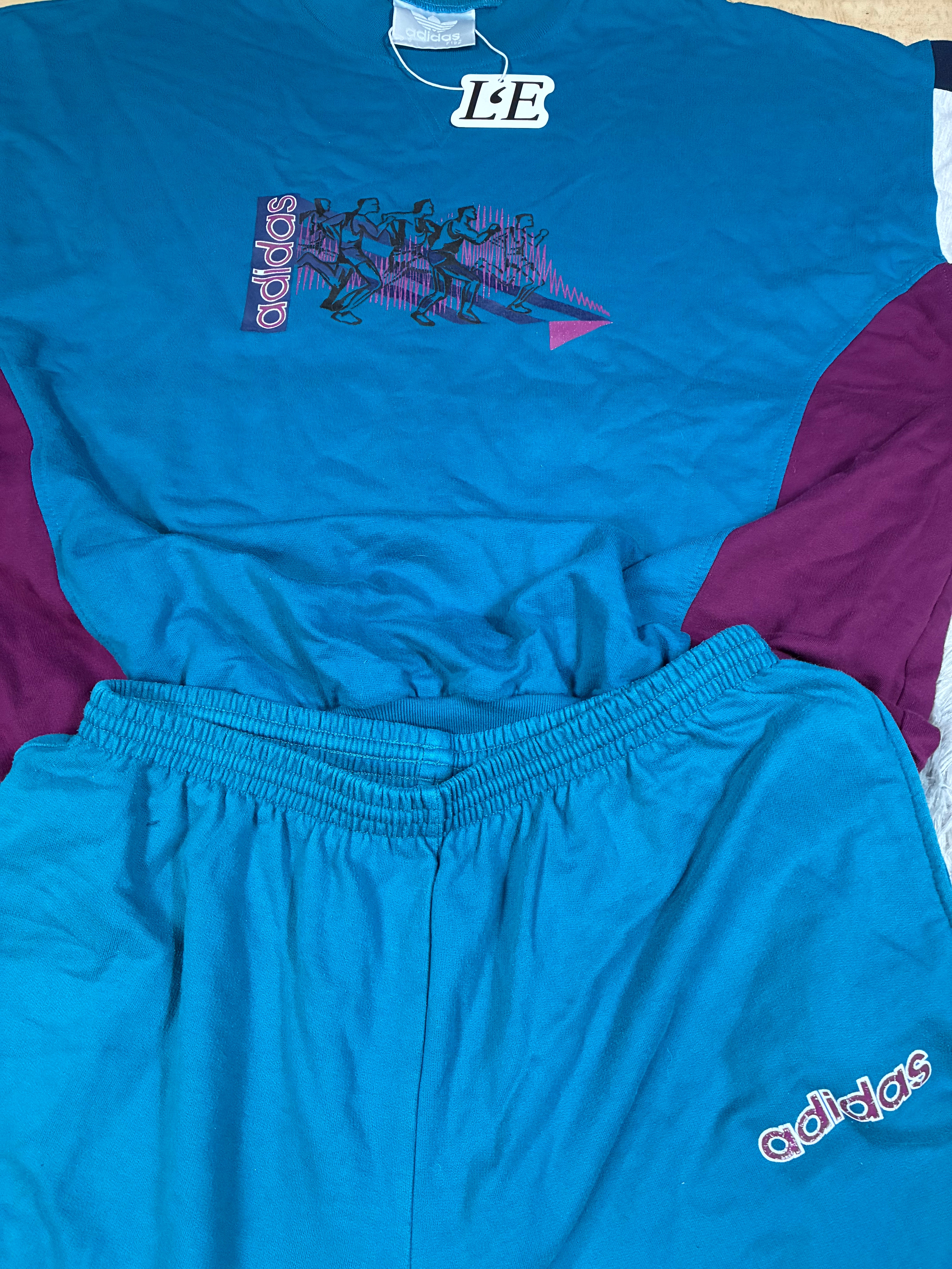 Mens Adidas 90s Soccer Team Vintage Tracksuit Set  Size L