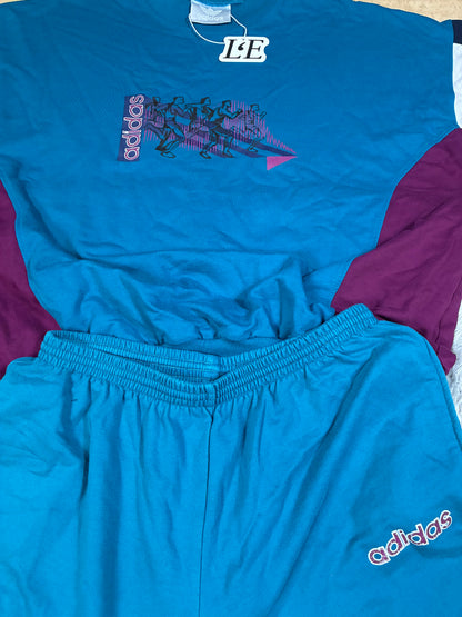 Mens Adidas 90s Soccer Team Vintage Tracksuit Set  Size L