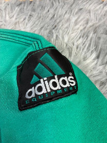 Vintage Mens 90s  Adidas Equipment Green Sweatshirt Size  M