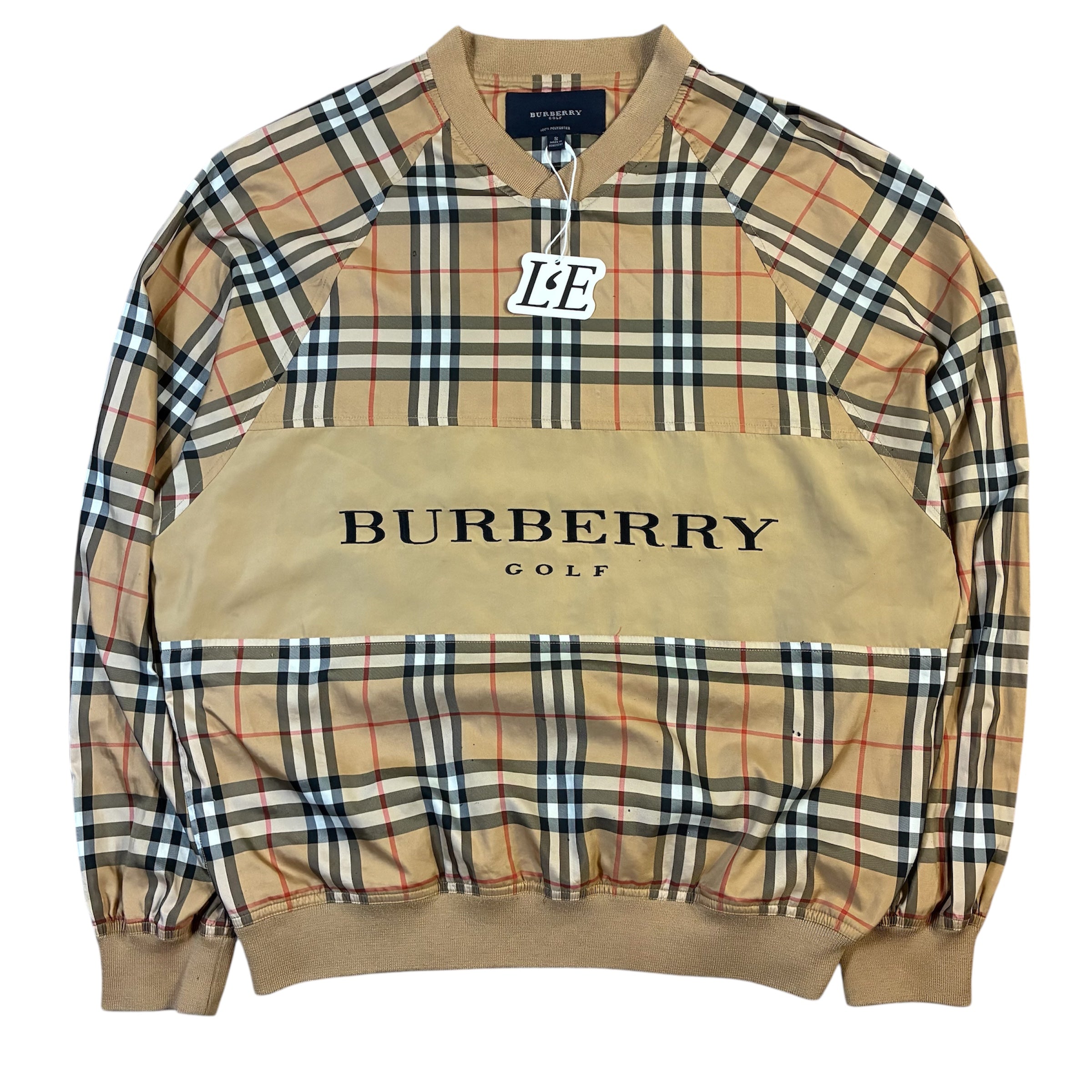 Men’s Burberry Golf Check Nova Jacket Size S-M