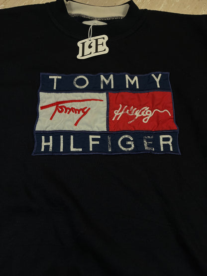 Vintage Mens Tommy Hilfiger  Sweatshirt Big Logo Size M-L