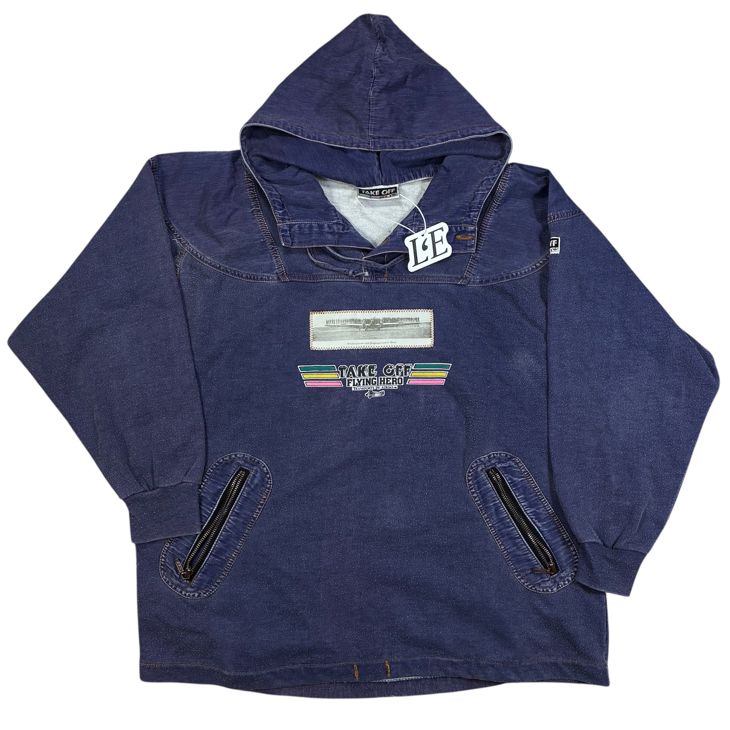 Vintage 90s Adidas Take Off Flying Hero Anorak Mens M