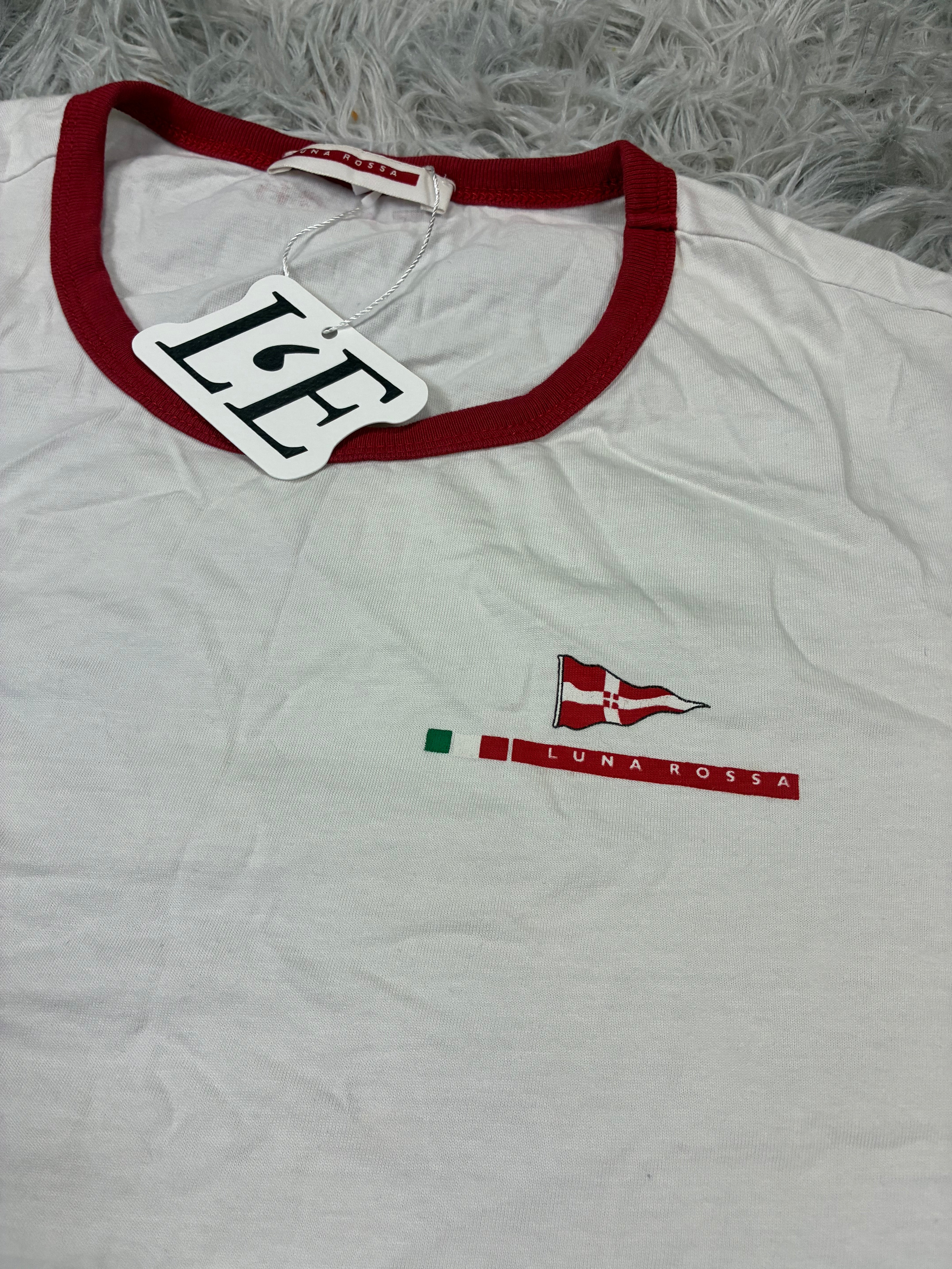 Womens  Prada Luna Rossa Flag ITA 86 T-Shirt Size S