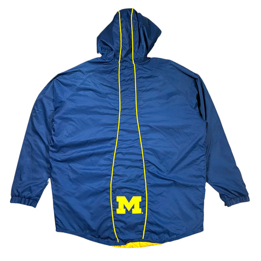 Vintage Nike 1990er University of Michigan Starter College Varsity Pufferjacke Jacke Größe L-XL
