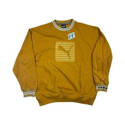 Mens Puma Vintage  Sweatshirt Big  Logo Size L