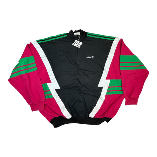 Vintage Mens Adidas 1/4 Zip Sweatshirt Size XL 90s