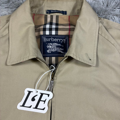 Mens Vintage 90s Burberrys England Harrington Jacket Nova Checked Size S- M