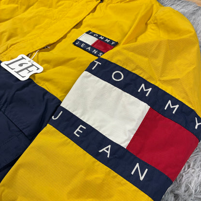 Womens  Vintage 90s Tommy Hilfiger Fleece Windbreak Jacket Size S-M