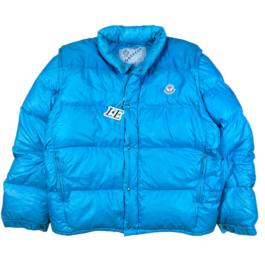 Vintage Moncler Grenoble 80er Daunenjacke Größe L