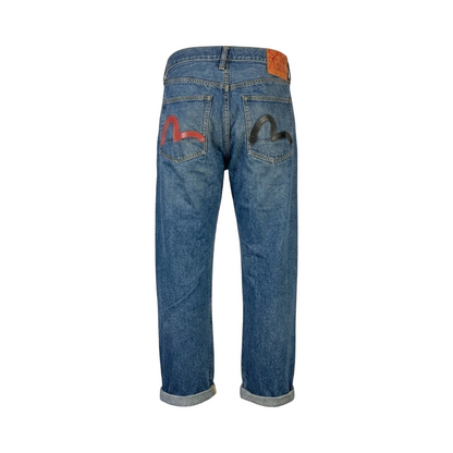 Herren Evisu Jeans Hose Selvedge Größe M
