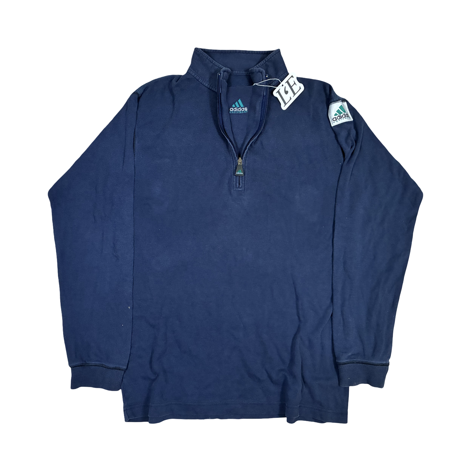 Vintage Men’s 90s  Adidas Equipment Blue Sweatshirt Size M