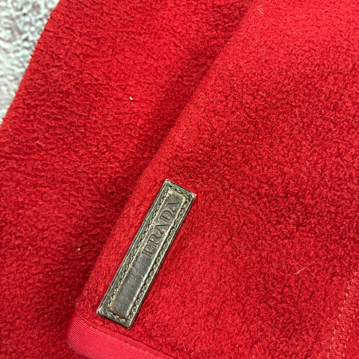 Prada Linea Rossa Ninja fleece back view
