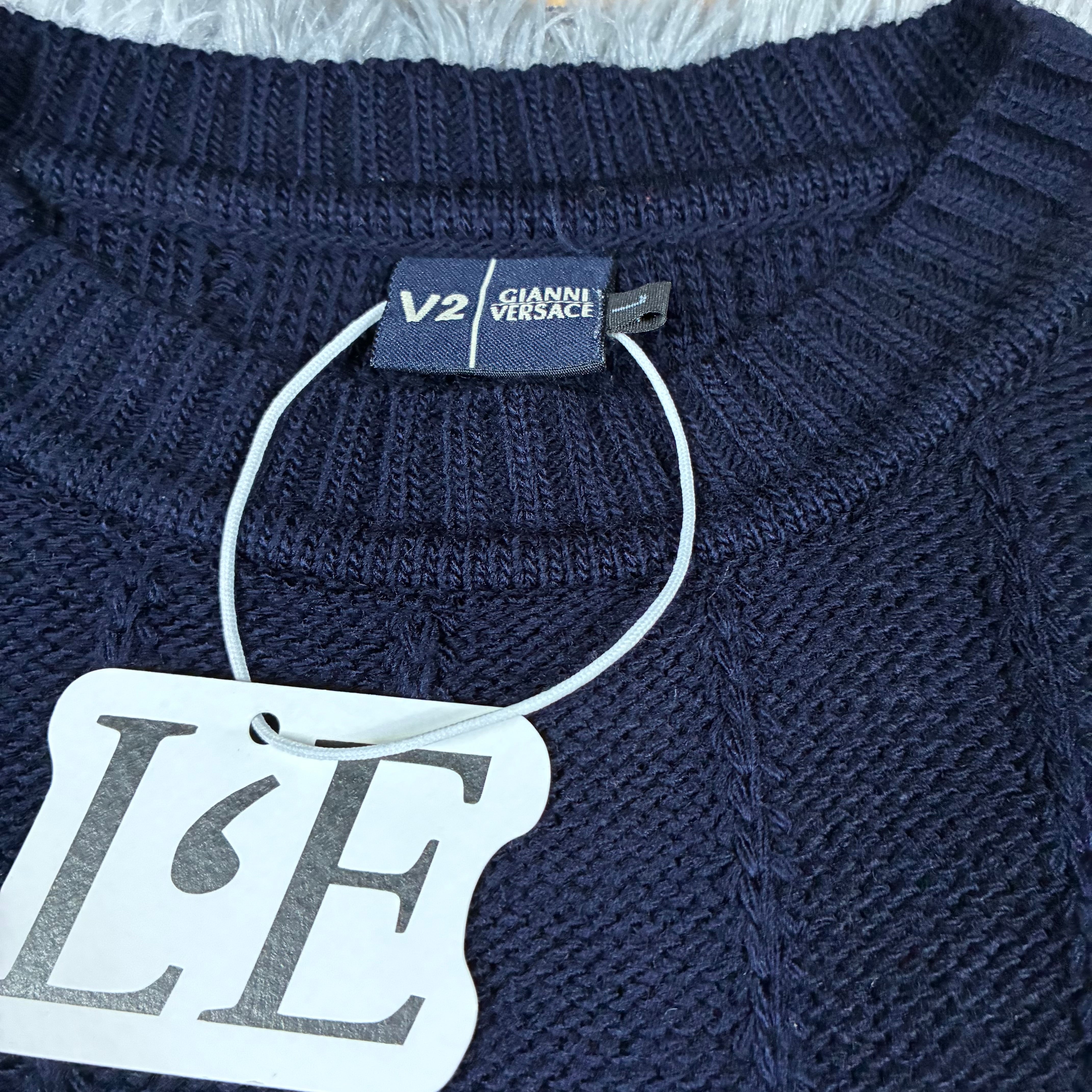 Mens Versace Big Logo Sweater Size L
