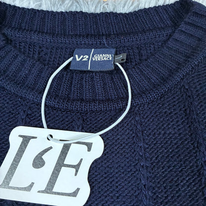 Mens Versace Big Logo Sweater Size L