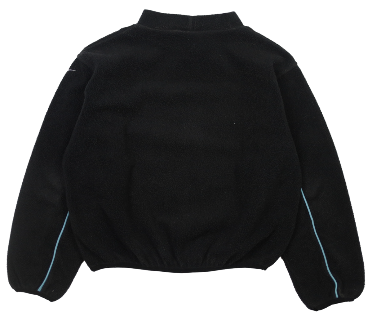 Nike fleece sweatshirt back view in black