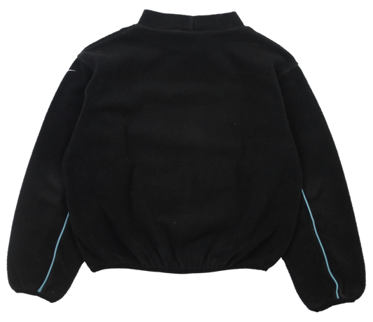 Nike fleece sweatshirt back view in black
