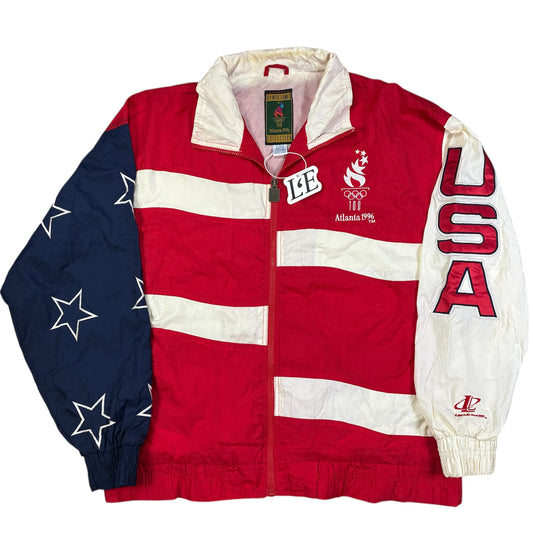 Mens Vintage 1996 OLYMPIC GAMES COLLECTION Atlanta 1996 USA Jacket Size L