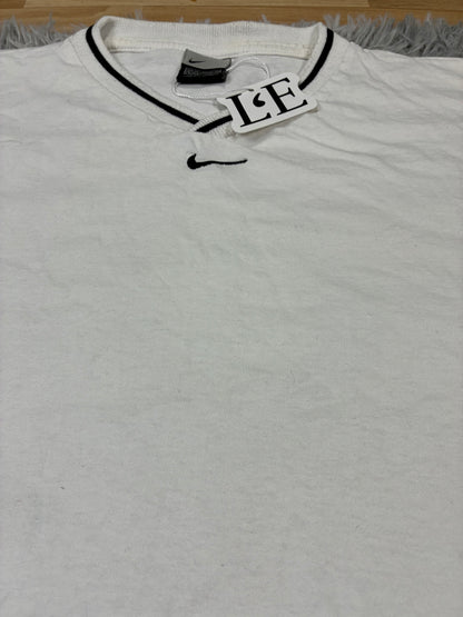 Mens Nike Vintage 90s  T-Shirt  Centre  Logo Size XL