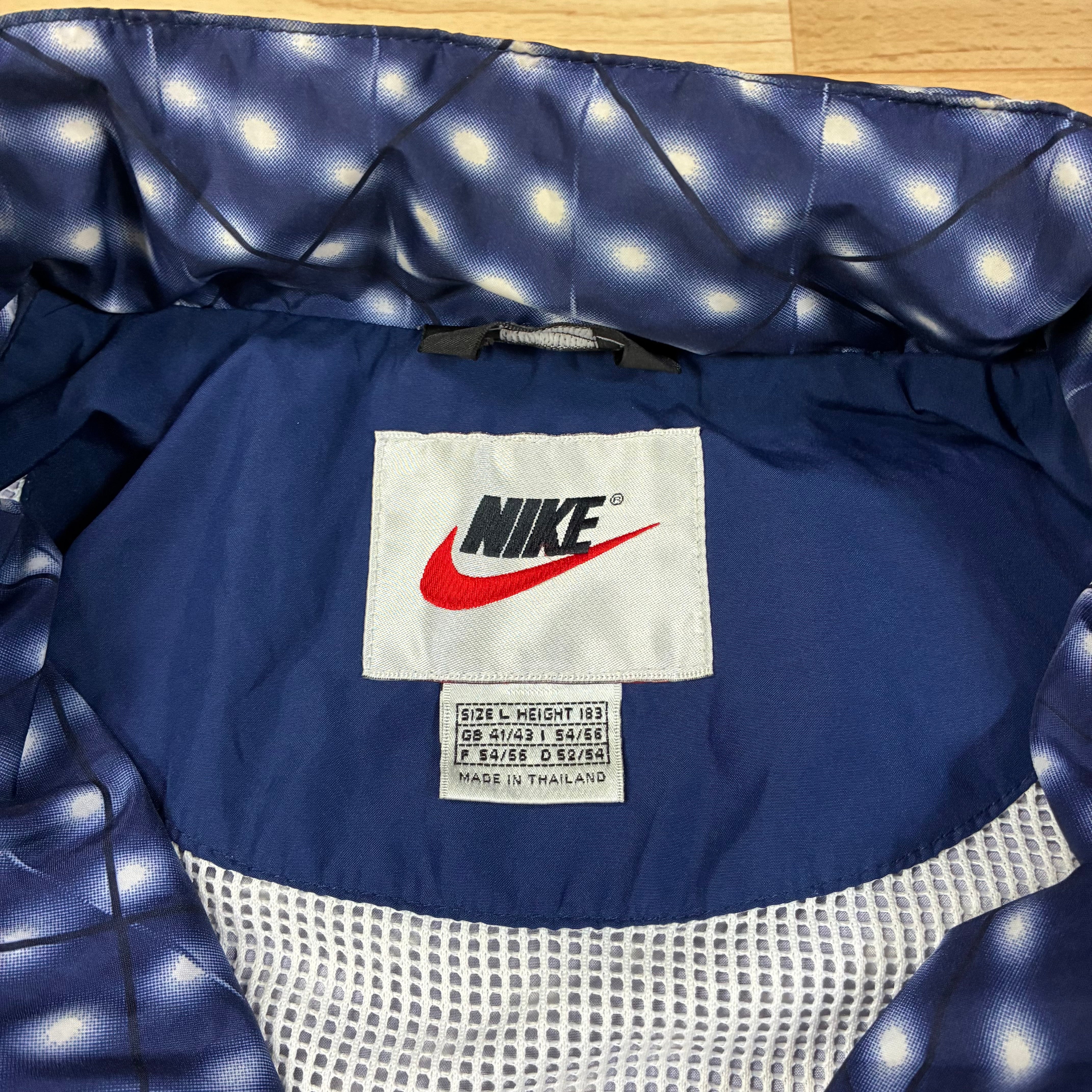 Nike Mens Vintage 90s  Big Logo, Center Log Jacket Anorak  Size L